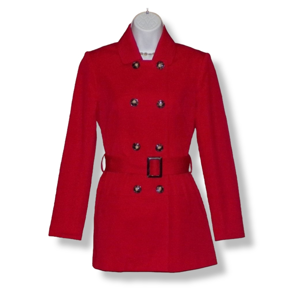 NWOT 41 Hawthorn Crue Belted Trench Coat - Picture 3 of 7